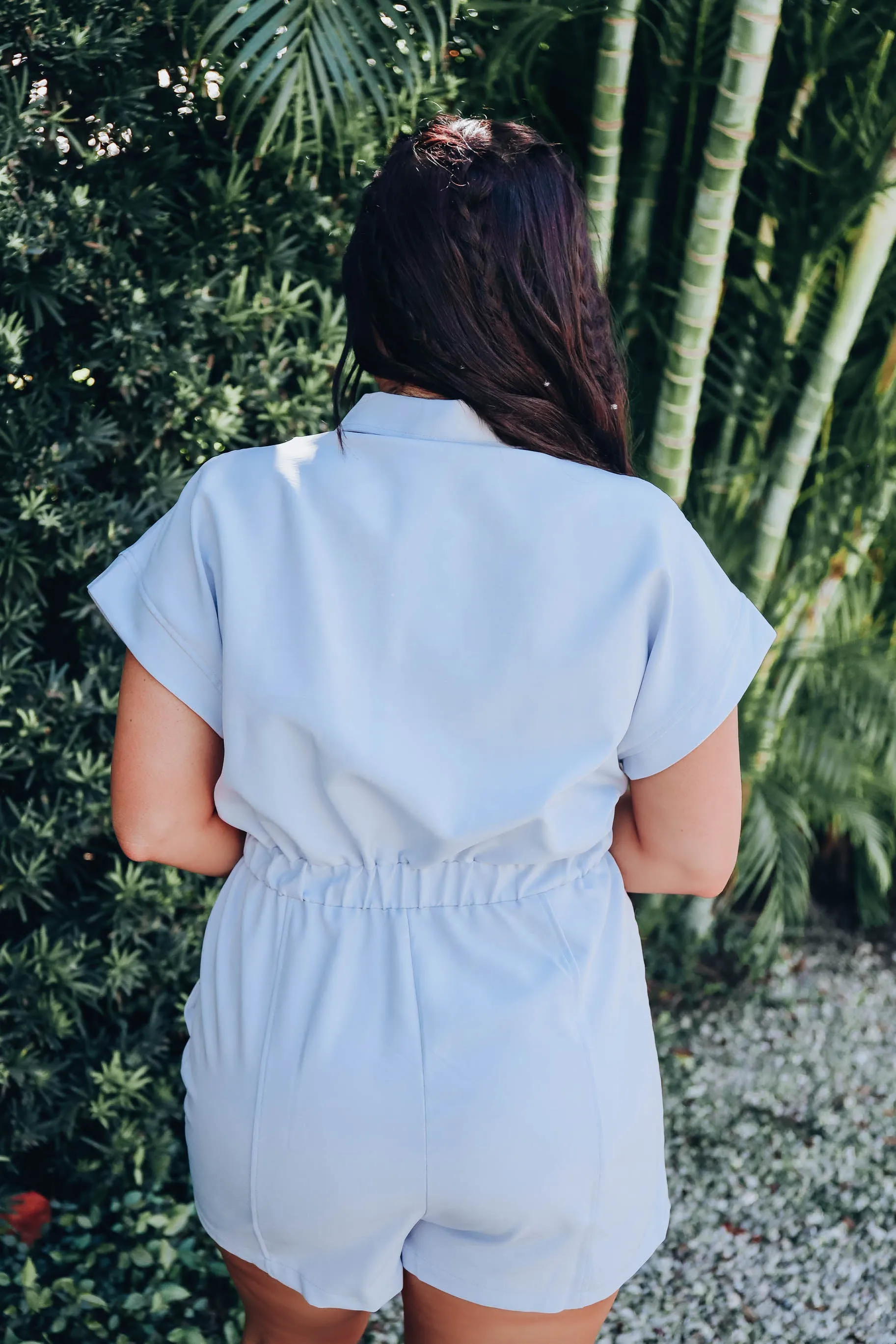 Catamaran Day Romper - Blue