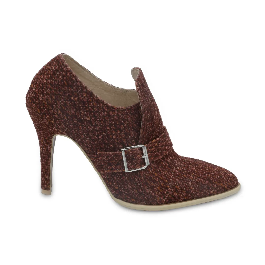 Chic - Maroon Wool High Heel