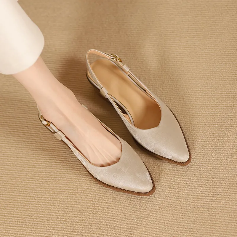 Chic Slingback Leather Pumps