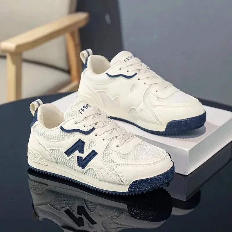 Children's Mesh Breathable Shoes New Girls' Casual Children Sneakers Boy's Soft Sole Fashion White Shoes