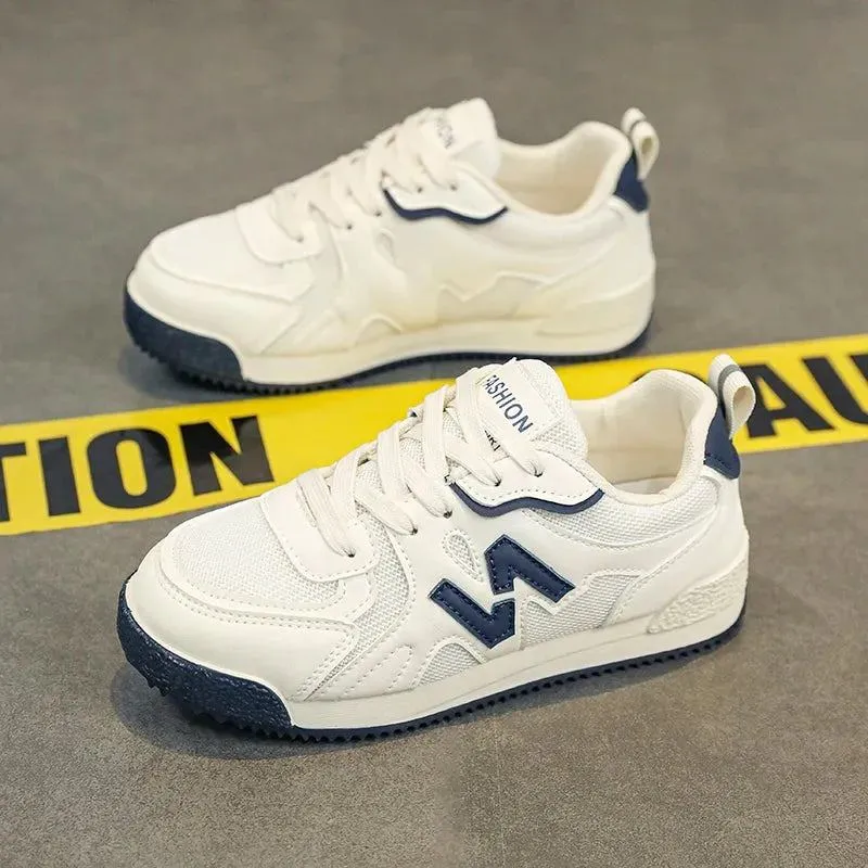 Children's Mesh Breathable Shoes New Girls' Casual Children Sneakers Boy's Soft Sole Fashion White Shoes