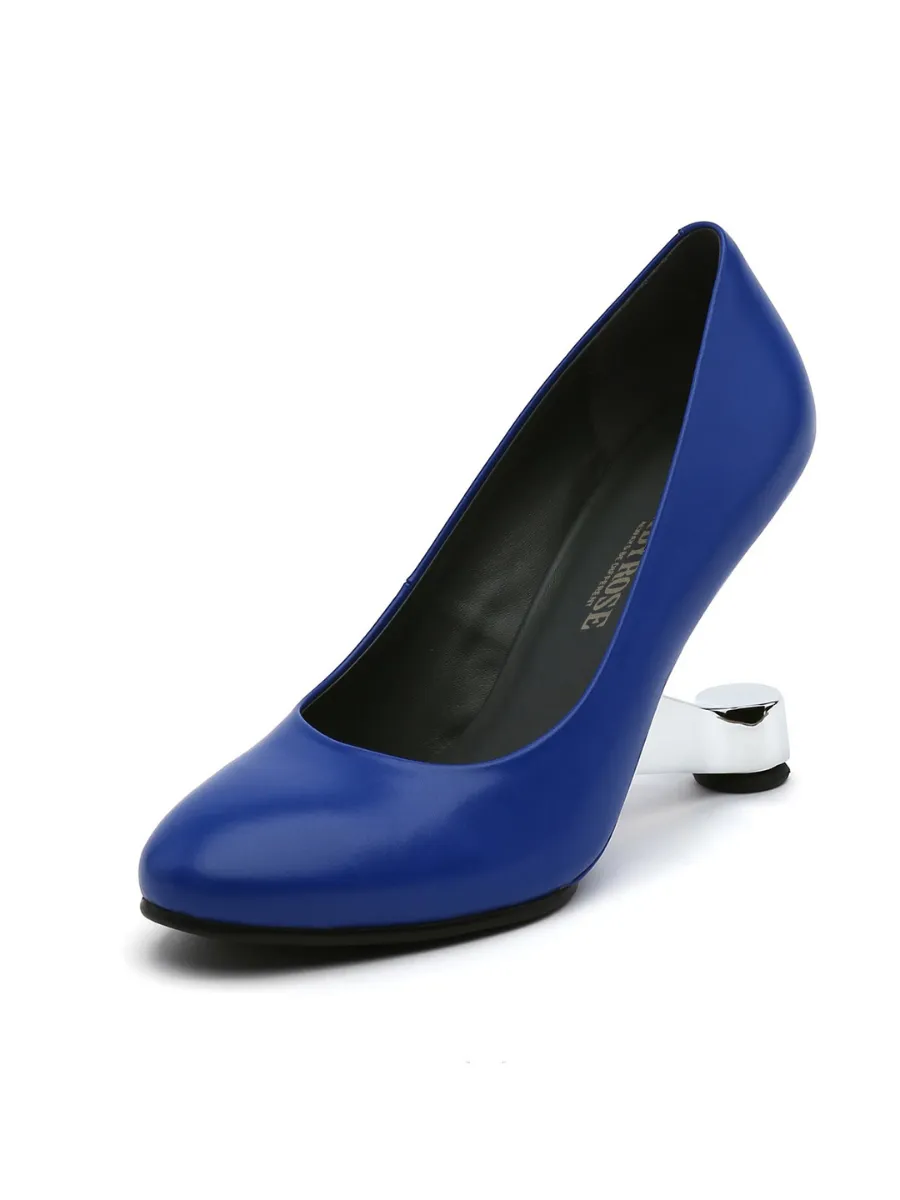 Classy Heel Pump Blue