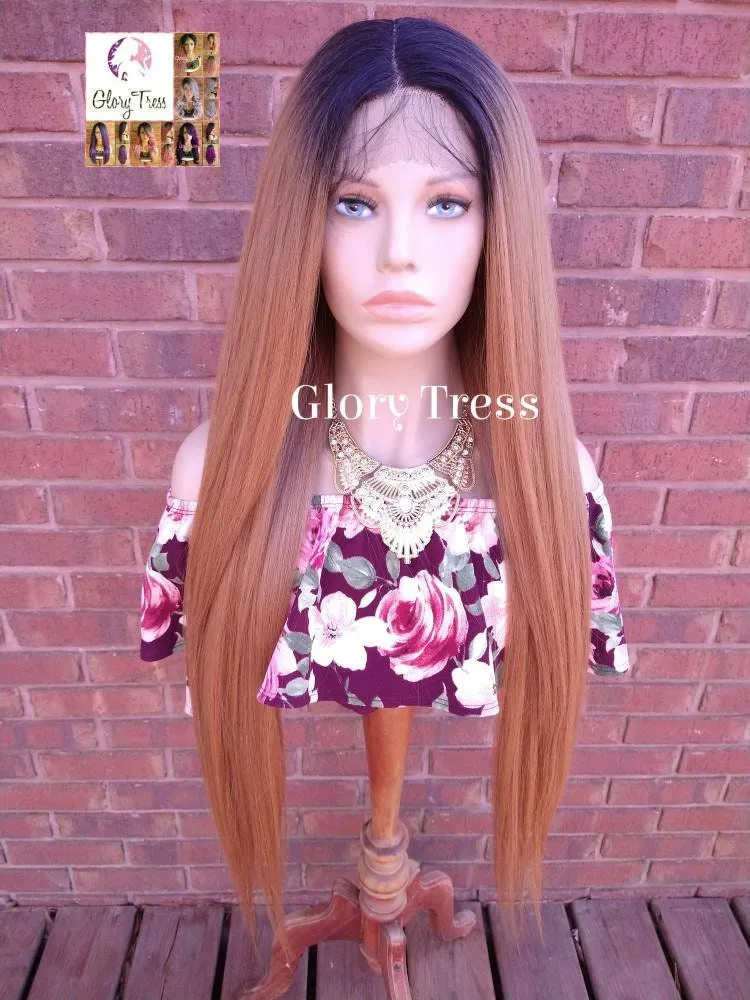 CLEARANCE // Lace Front Wig -  Ombre Auburn Wig - Glory Tress - African American Wig - Ombre Wig // POWER