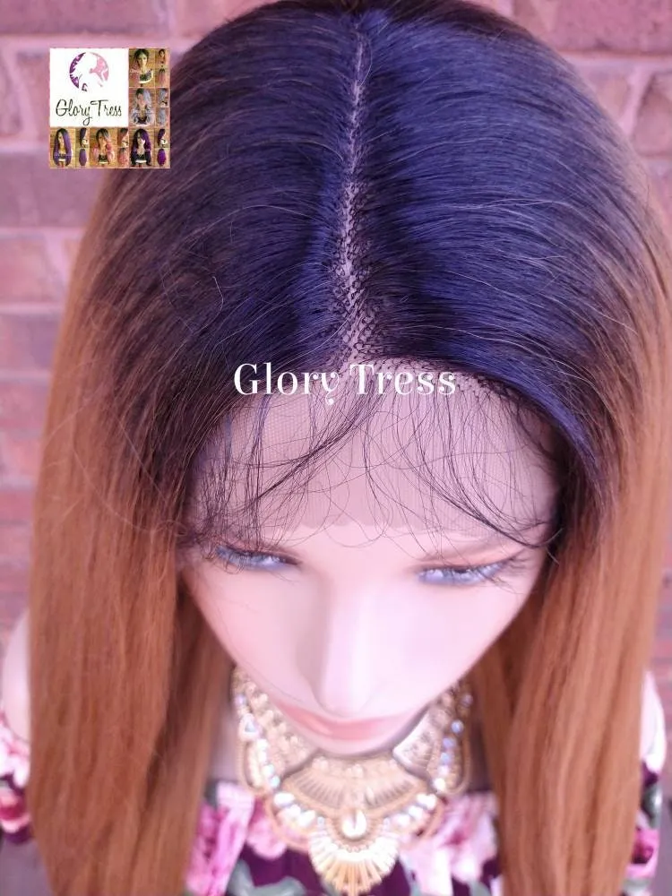 CLEARANCE // Lace Front Wig -  Ombre Auburn Wig - Glory Tress - African American Wig - Ombre Wig // POWER
