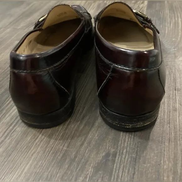 Cole Haan Vintage Men’s Burgandy Pinch Buckle Slip On Loafer Size 10