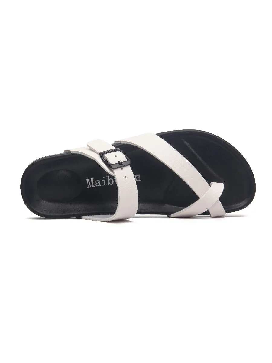 Cream Footbed Sandal