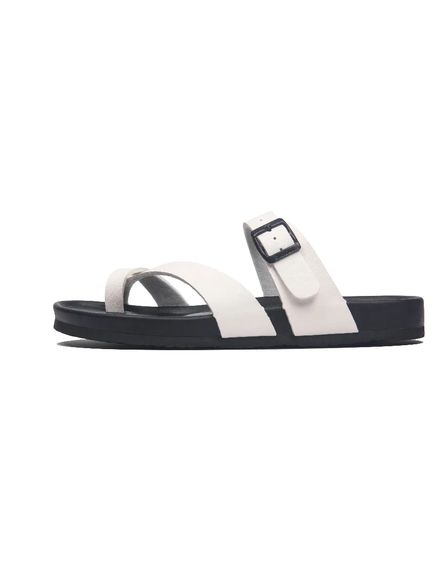 Cream Footbed Sandal