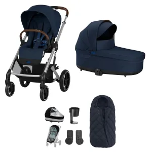 Cybex Balios S Lux Essential Bundle in Silver/Ocean Blue