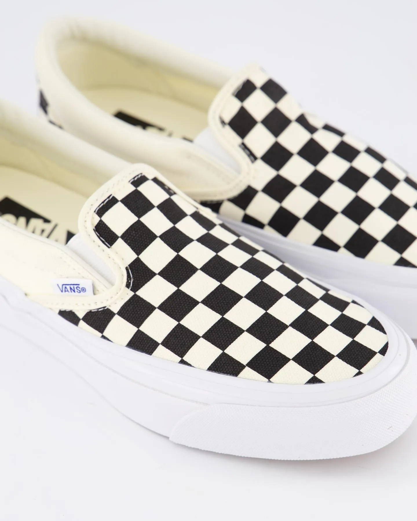 Dames Slip-On Reissue 98 Zwart/Wit