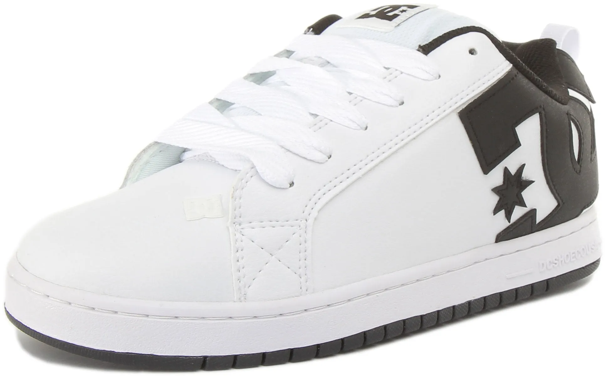 Dc Shoes Court Graffik In White Black For Men