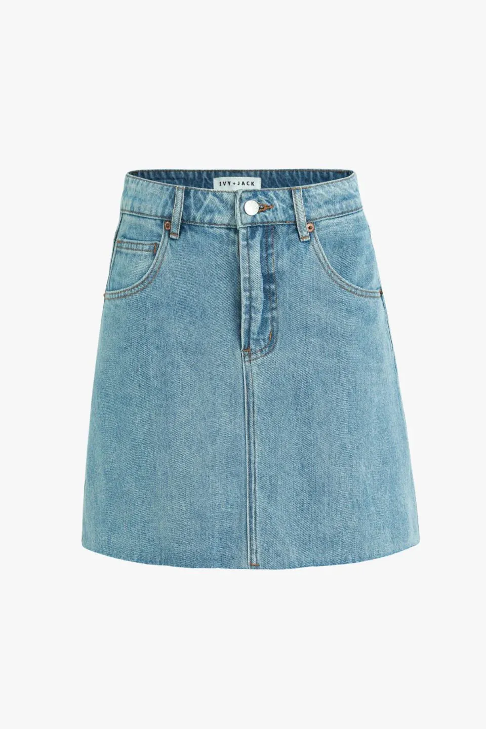 Dearest Denim Mini Skirt Blue