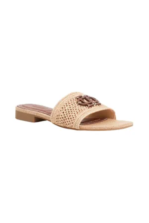Delphi Raffia Flat Sandal