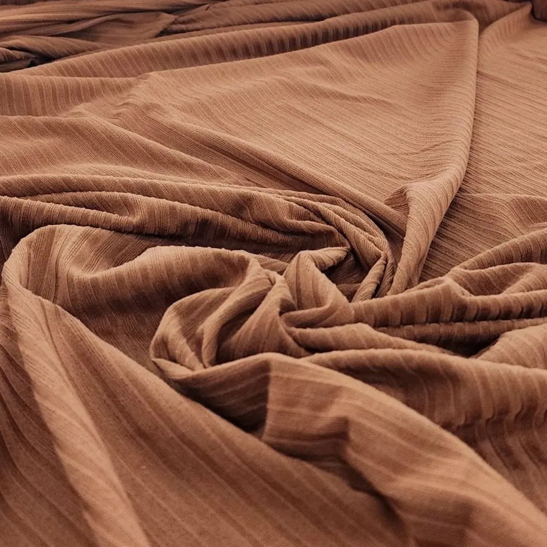 Dty Brushed 4X2 Rib Fabric 150 cm Cork