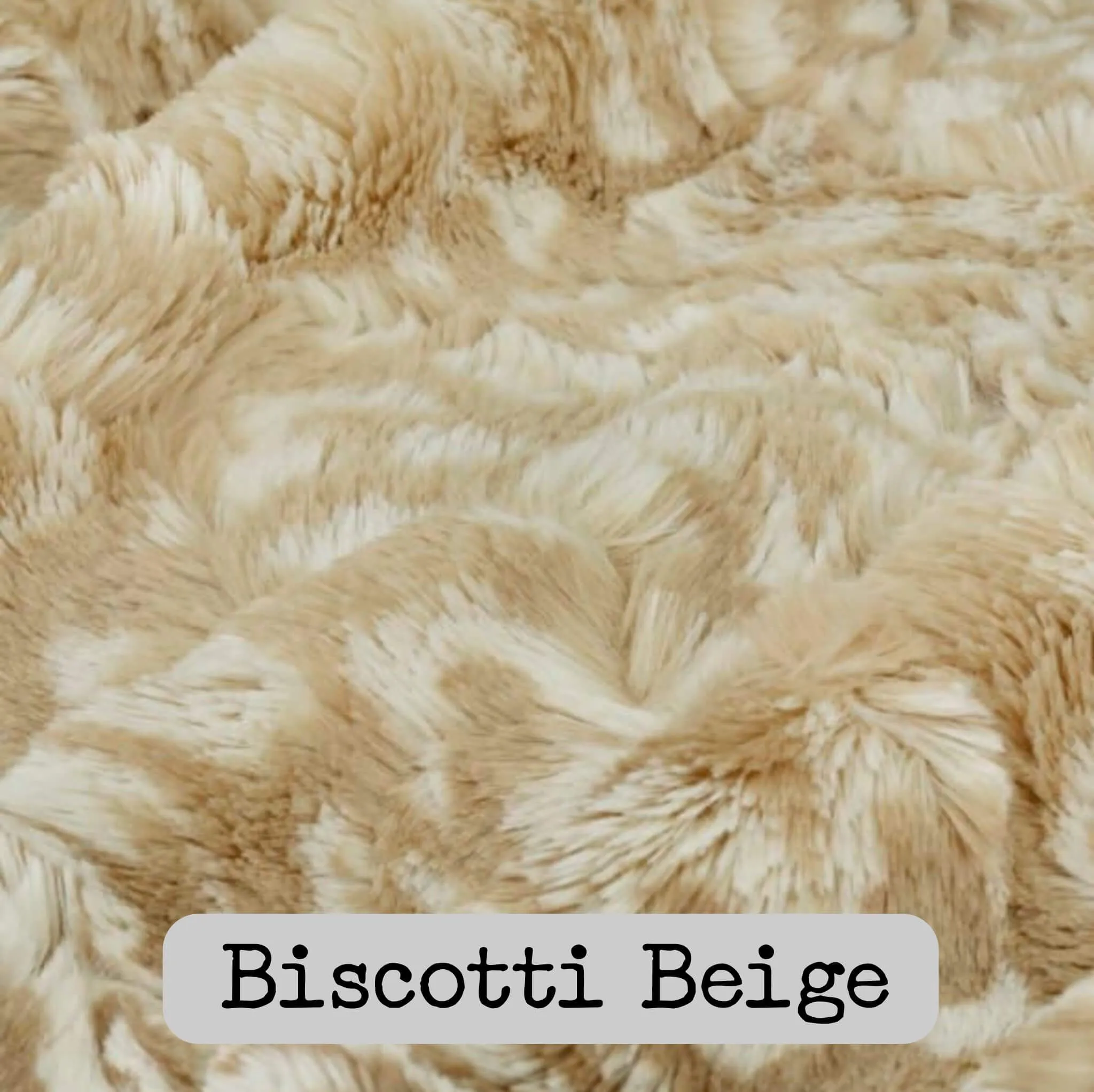 Dutch Camo Pattern Spiffy Llama WeeWoobie Weighted Blanket with Golden Gold Fur