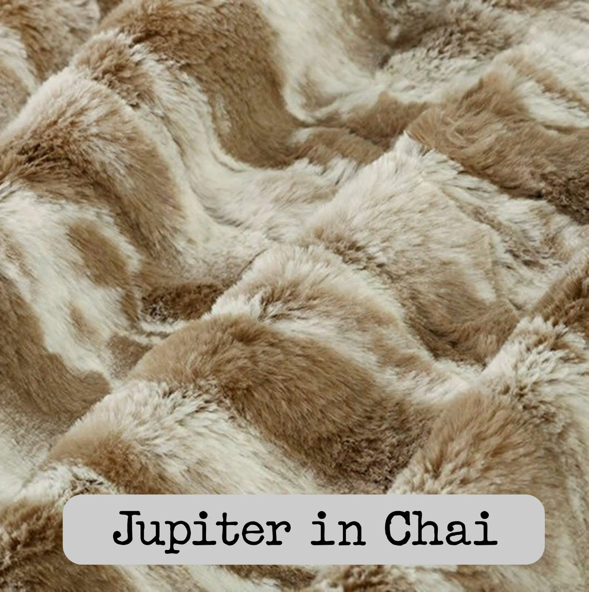 Dutch Camo Pattern Spiffy Llama WeeWoobie Weighted Blanket with Golden Gold Fur