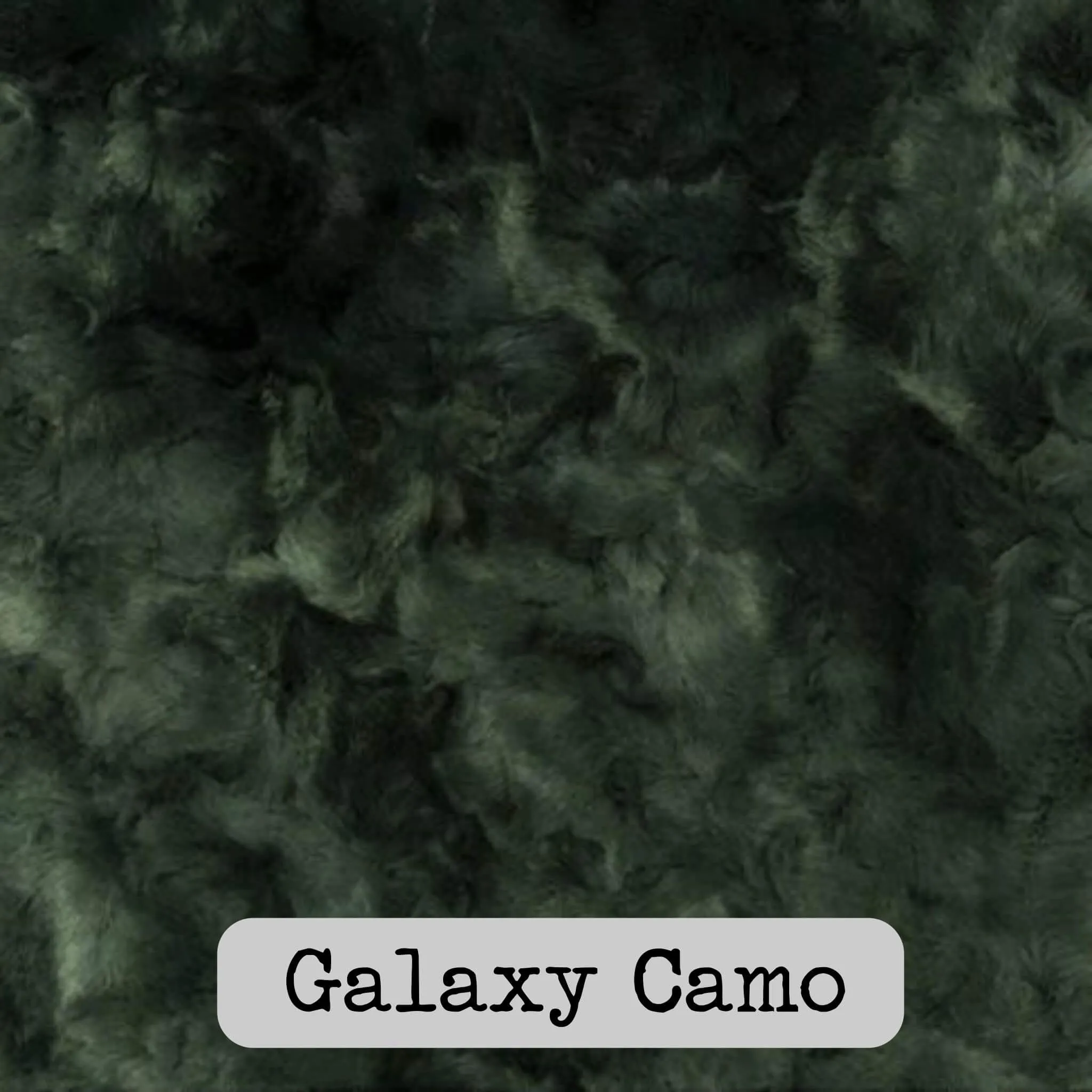 Dutch Camo Pattern Spiffy Llama WeeWoobie Weighted Blanket with Golden Gold Fur
