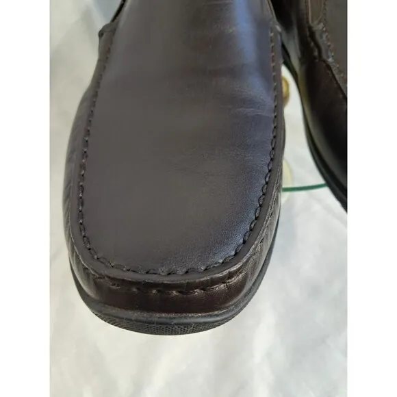 ECCO Men's Moc 2.0 Slip on Driving Style Loafer Leather Brown Size 45 11-11.5