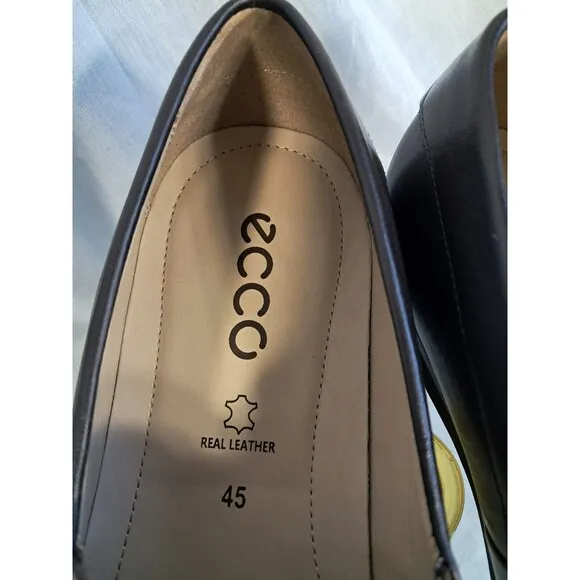 ECCO Men's Moc 2.0 Slip on Driving Style Loafer Leather Brown Size 45 11-11.5