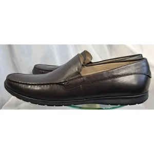 ECCO Men's Moc 2.0 Slip on Driving Style Loafer Leather Brown Size 45 11-11.5