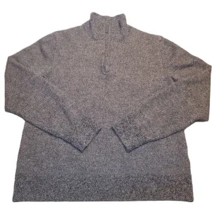 Fairlane 1/4 Zip Pullover Size XL Charcoal Cray Long Sleeve 100% Merino Wool