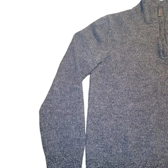 Fairlane 1/4 Zip Pullover Size XL Charcoal Cray Long Sleeve 100% Merino Wool
