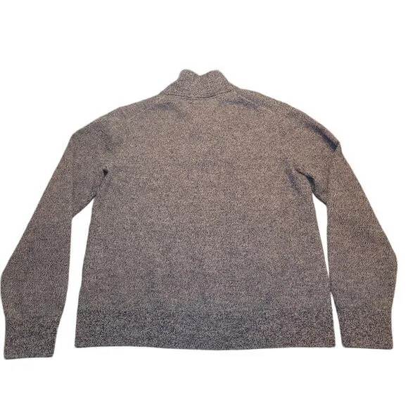 Fairlane 1/4 Zip Pullover Size XL Charcoal Cray Long Sleeve 100% Merino Wool