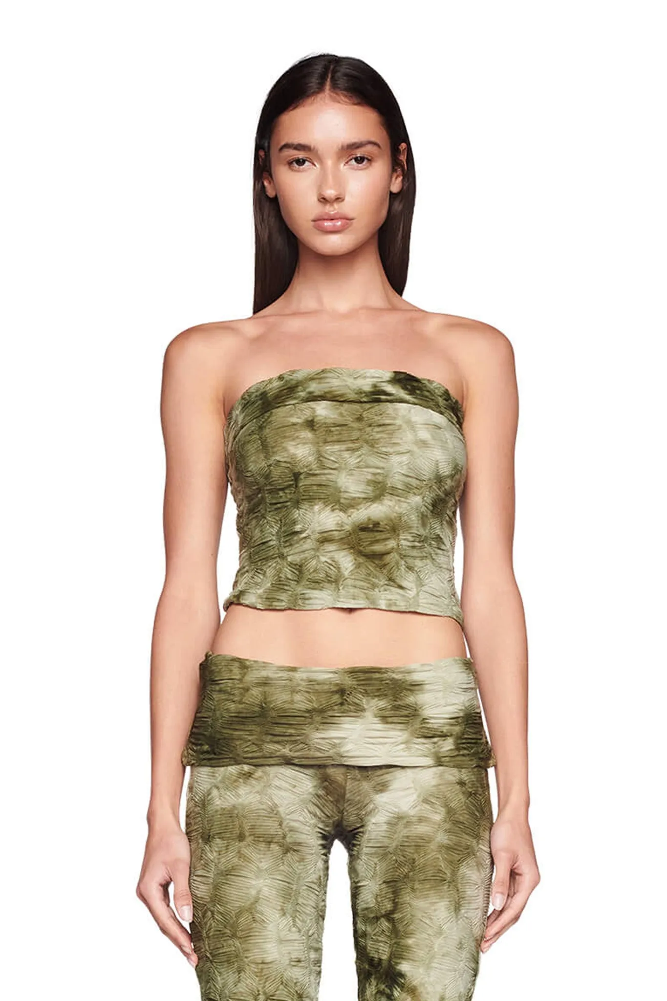 FAYETTA BOOB TUBE TOP - GREEN
