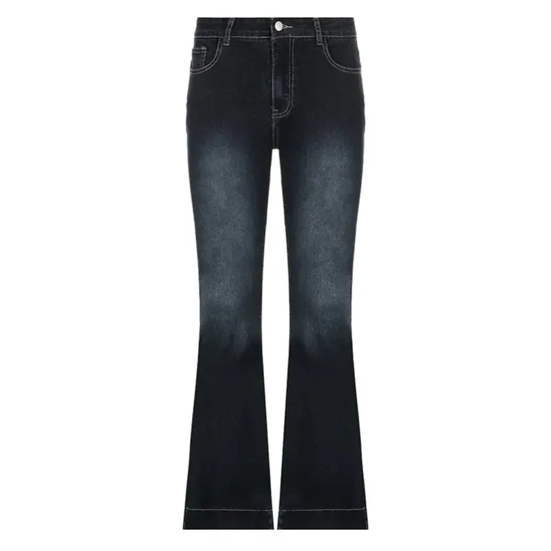 Flare Jeans Women's Low Waist Trousers
