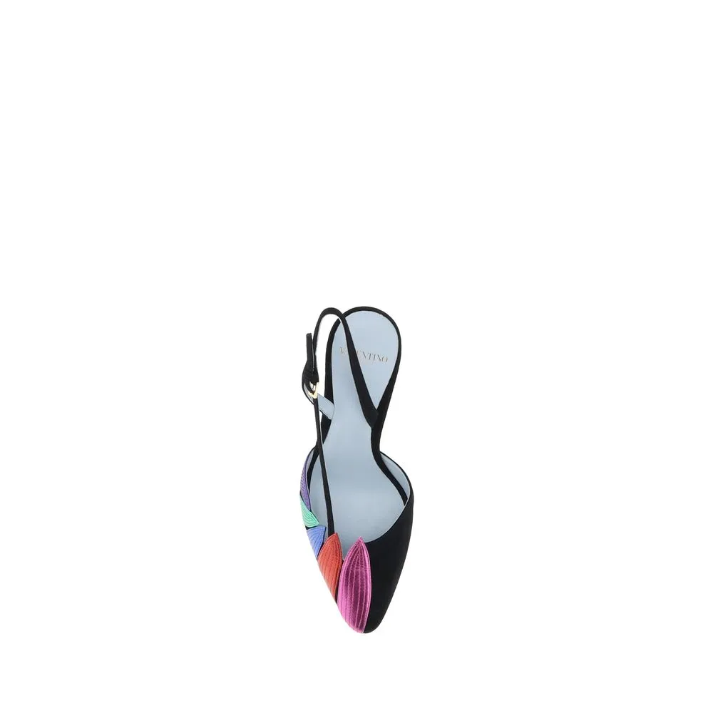 Foliefoliage slingback Pumps