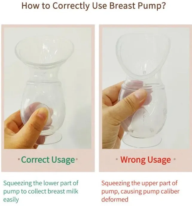GAMAL Manual Silicone Breast Pump - 110ml