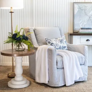 Grande Port Slipcovered Swivel Glider