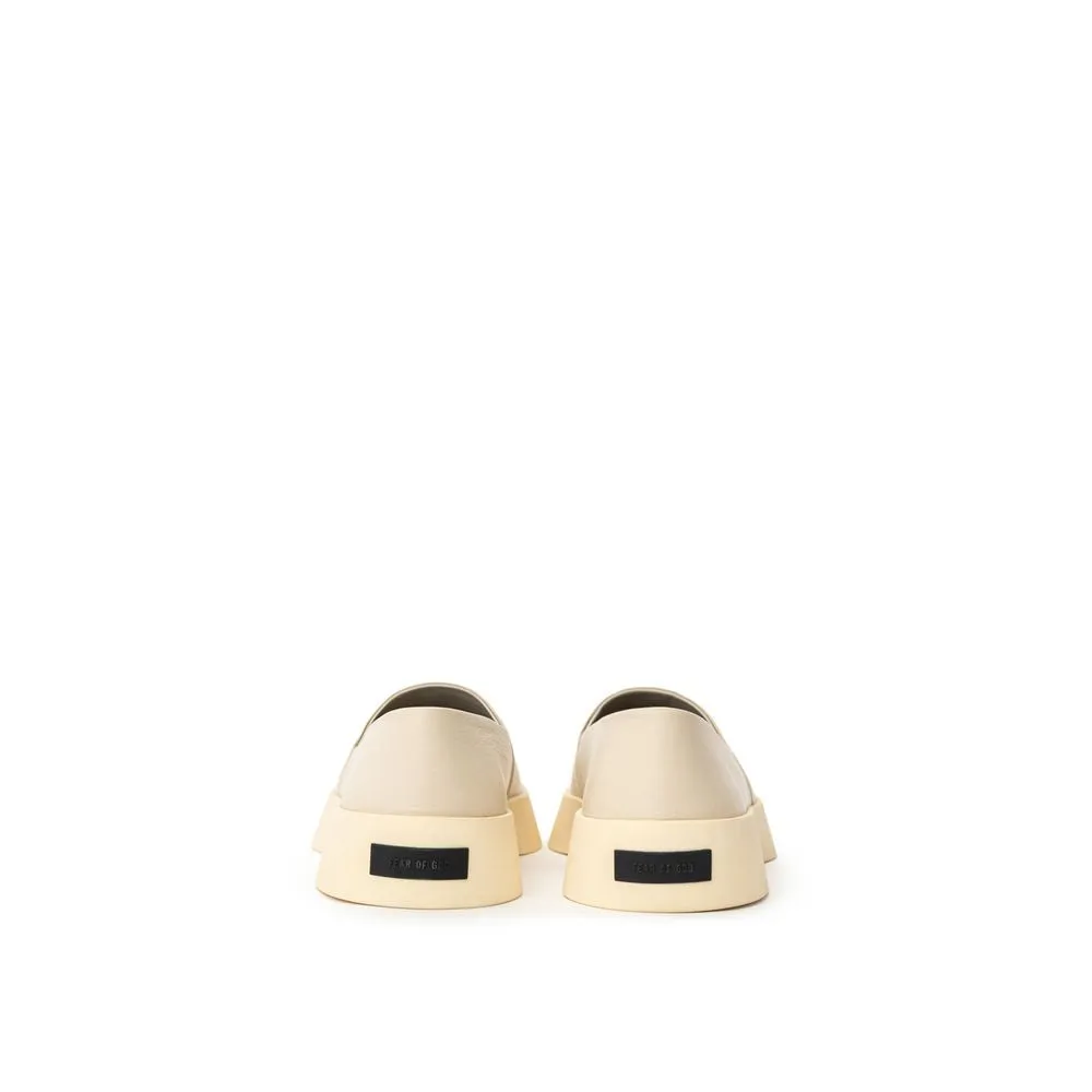 Gray Leather Loafer