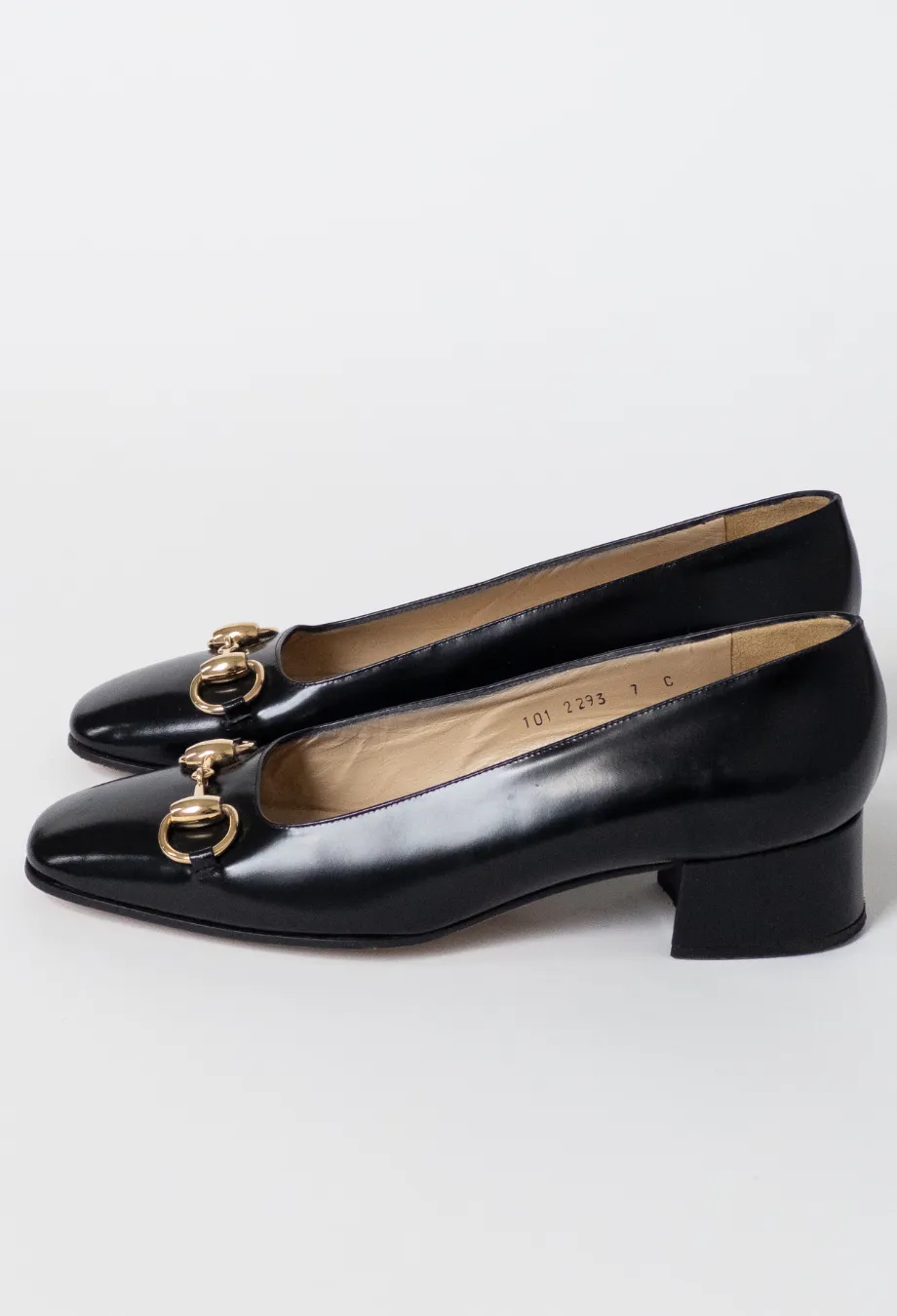 Gucci Vintage Horsebit Low Heel Pumps