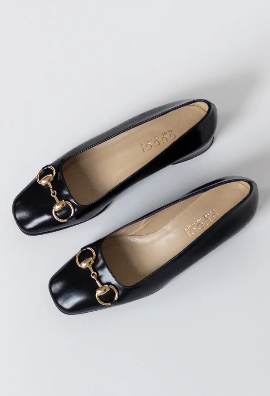 Gucci Vintage Horsebit Low Heel Pumps