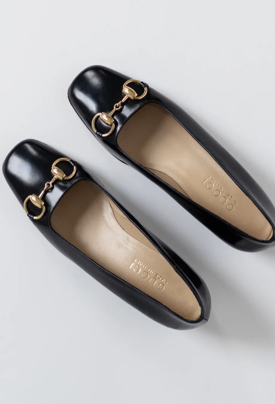 Gucci Vintage Horsebit Low Heel Pumps