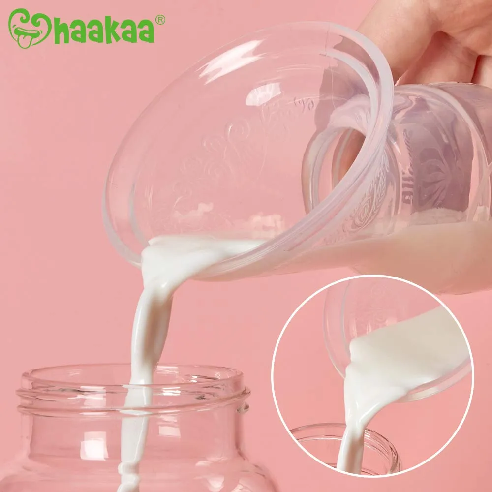 Haakaa Gen.1 100ml Manual Breast Pump & 75ml Breast Milk Collectors Combo