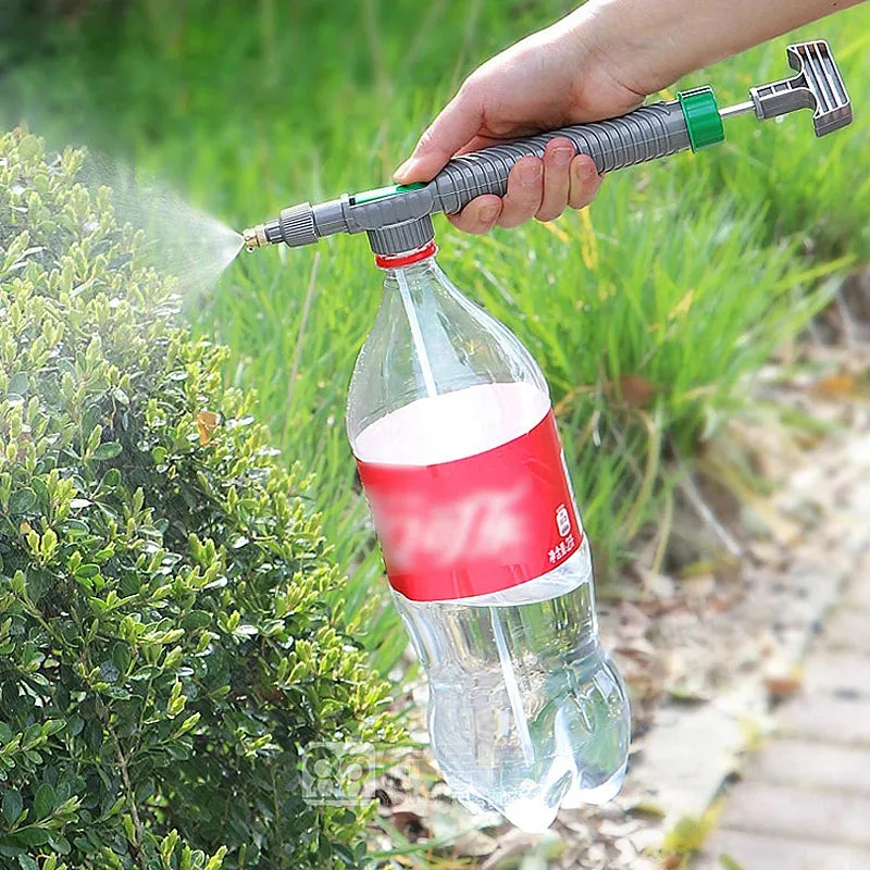 High Pressure Air Pump Manual Sprayer Adjustable Drink Bottle Spray Head Nozzle Garden Watering Tool Sprayer Nozzle Agriculture Tools