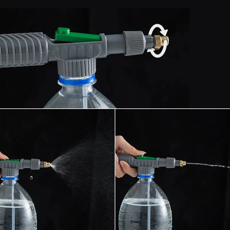 High Pressure Air Pump Manual Sprayer Adjustable Drink Bottle Spray Head Nozzle Garden Watering Tool Sprayer Nozzle Agriculture Tools