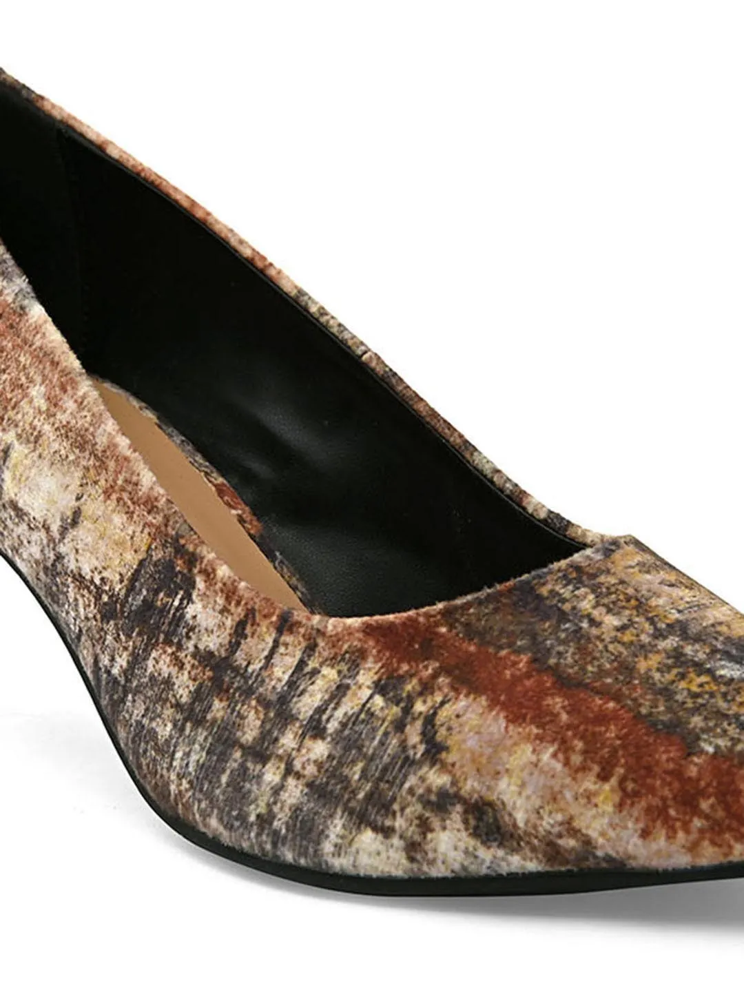 Hydes N Hues Multicoloured Printed Pumps