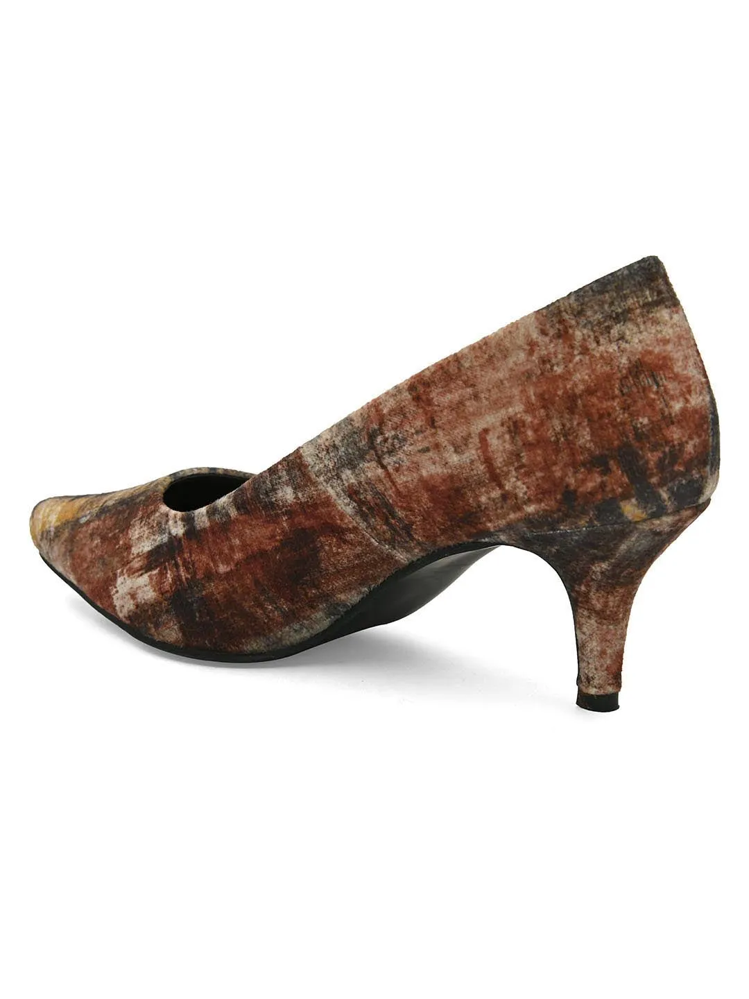 Hydes N Hues Multicoloured Printed Pumps