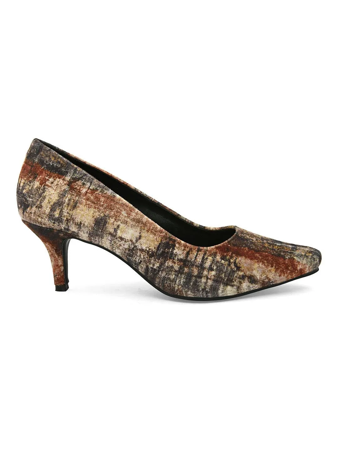 Hydes N Hues Multicoloured Printed Pumps