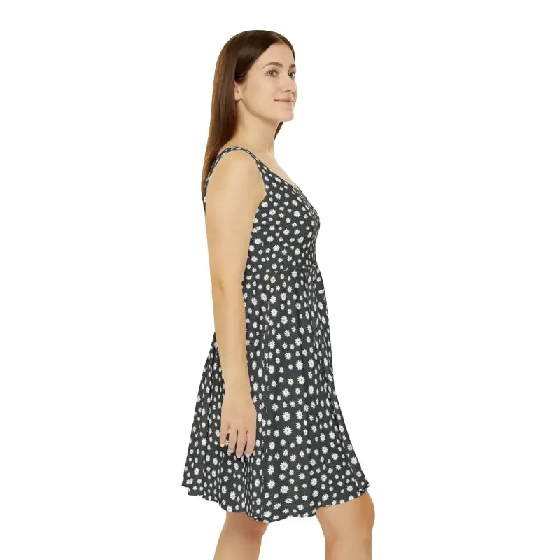 Ignite your Look with Orange Flower Skater Dress