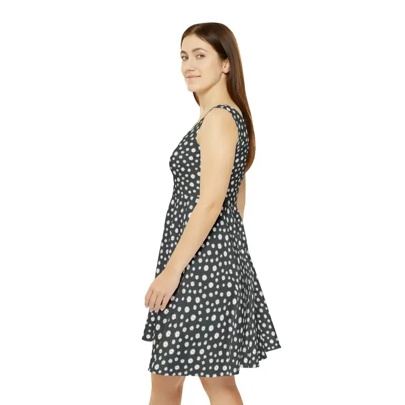 Ignite your Look with Orange Flower Skater Dress