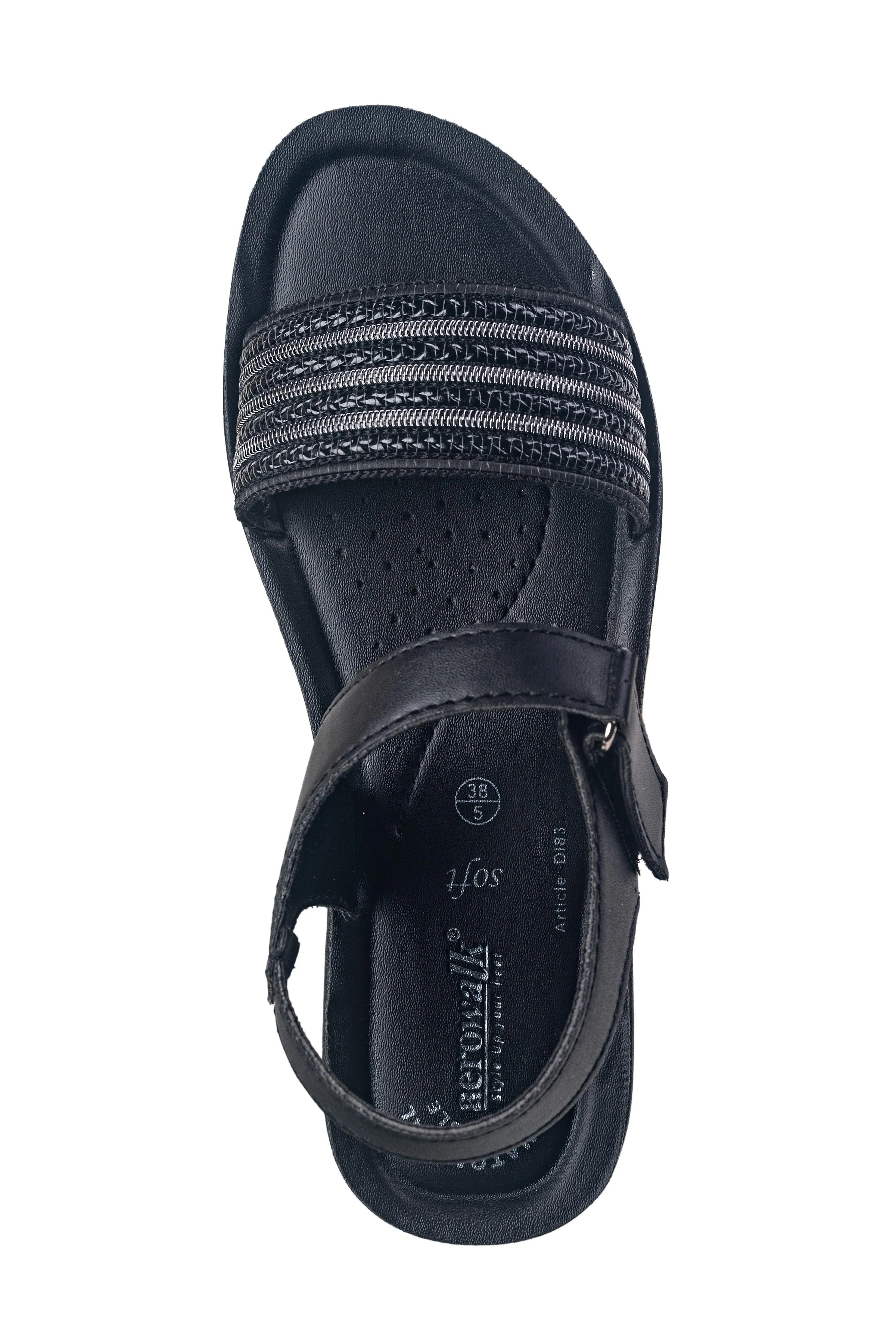 Inblu Black Ladies Sandal PU