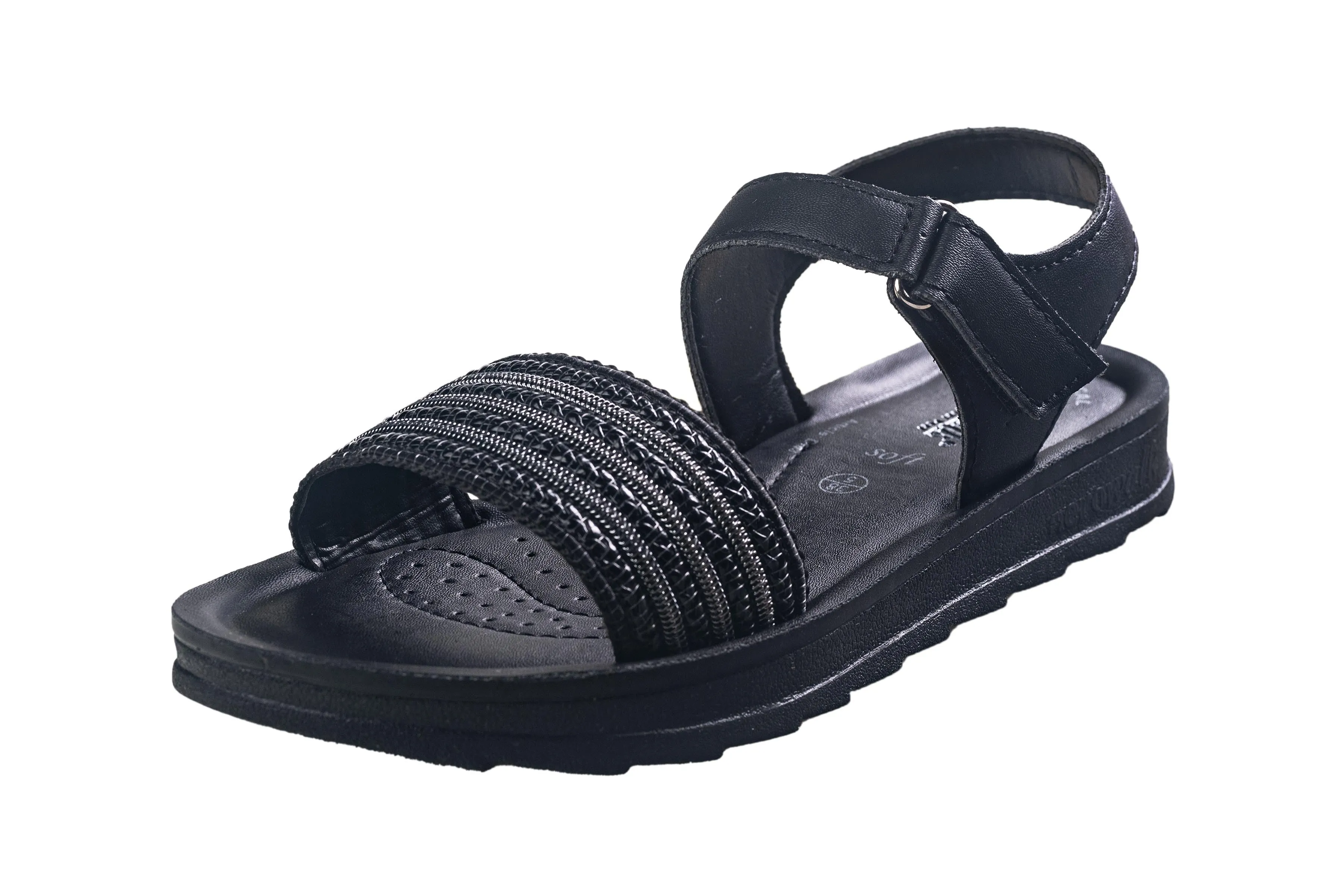 Inblu Black Ladies Sandal PU