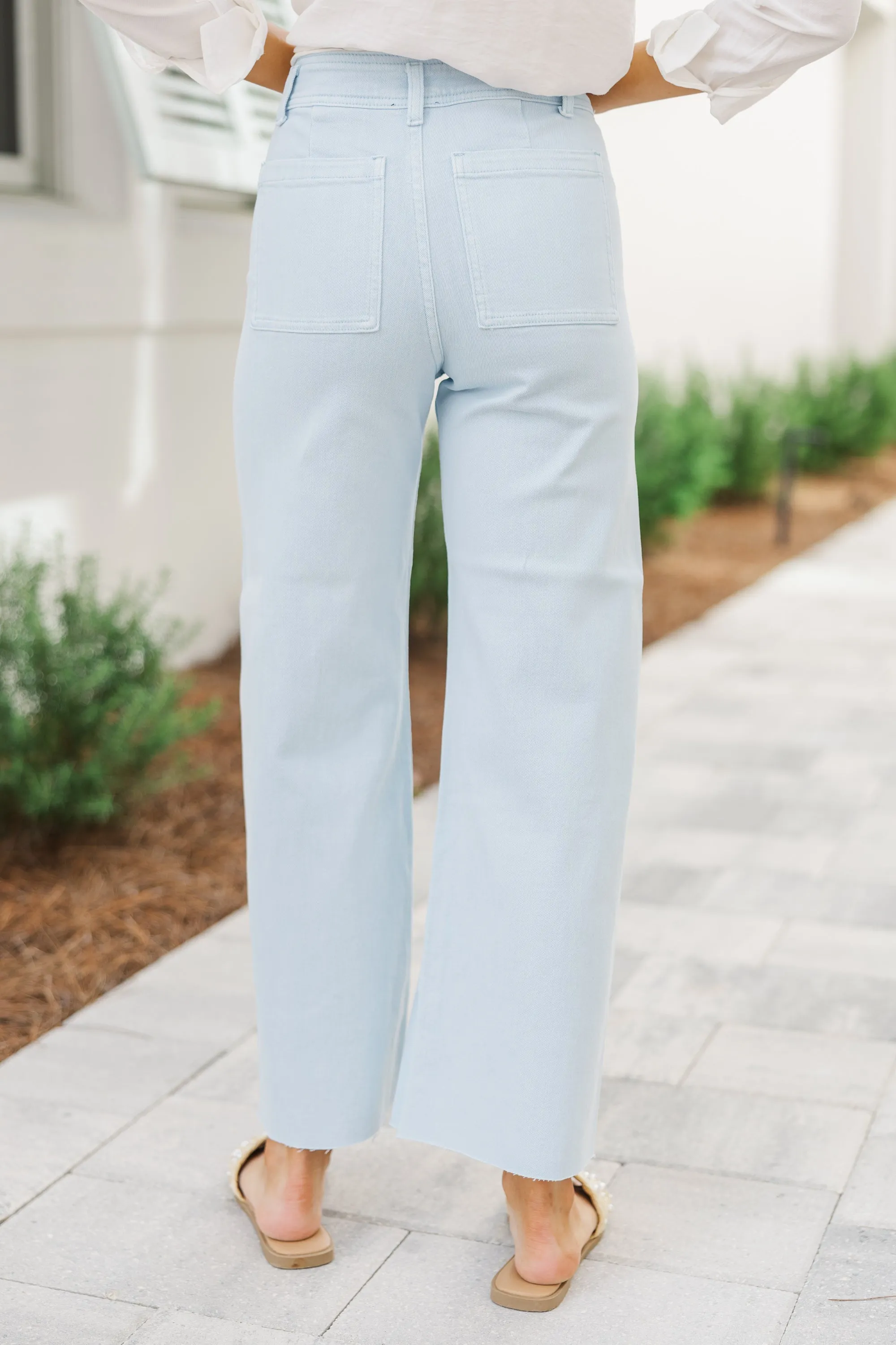 It's All A Dream Light Denim Crop Jeans