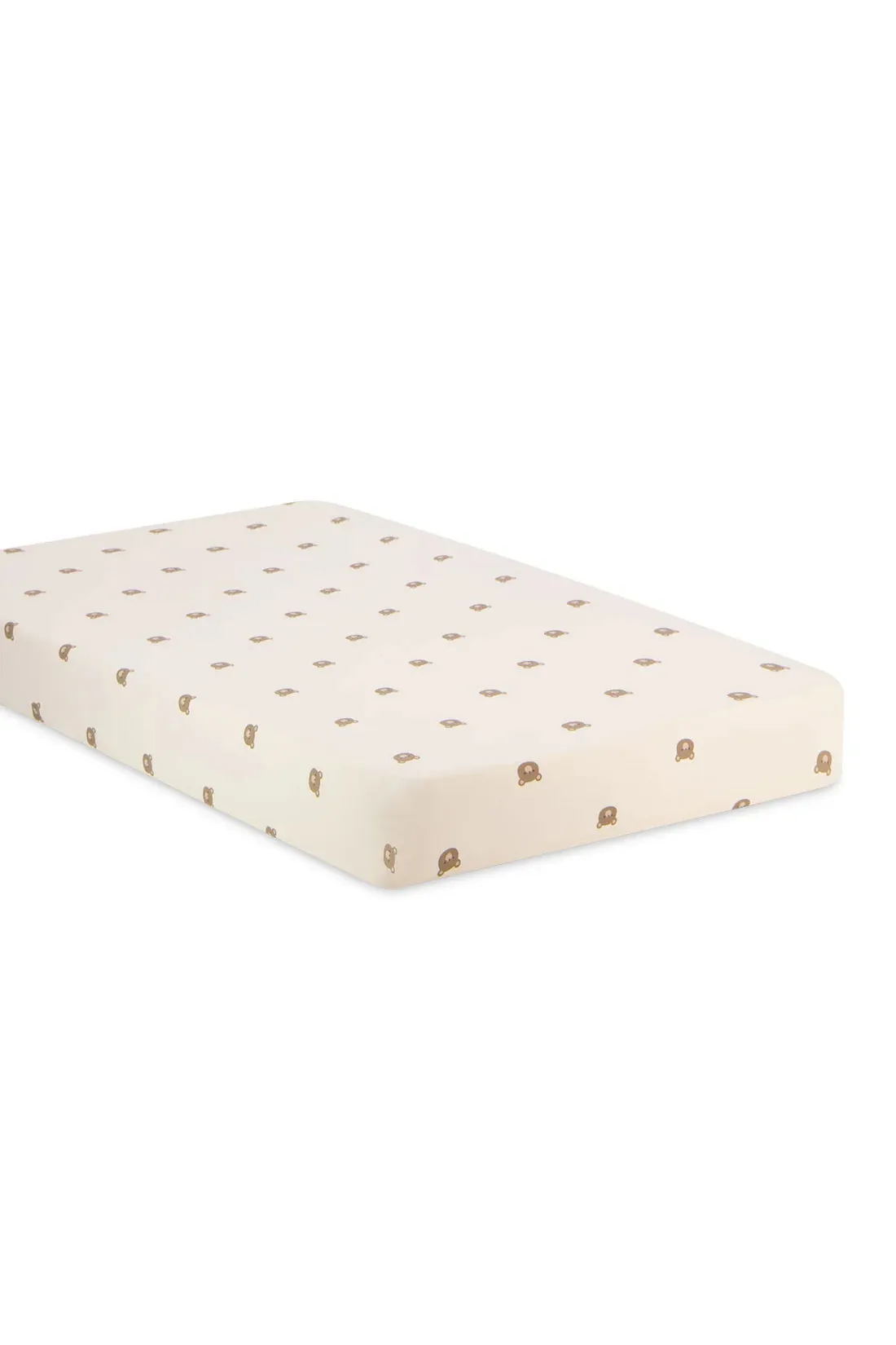 Jamie Kay Organic Cotton Cot Sheet - Bobbie Bear Tofu