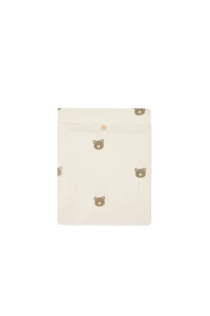 Jamie Kay Organic Cotton Cot Sheet - Bobbie Bear Tofu