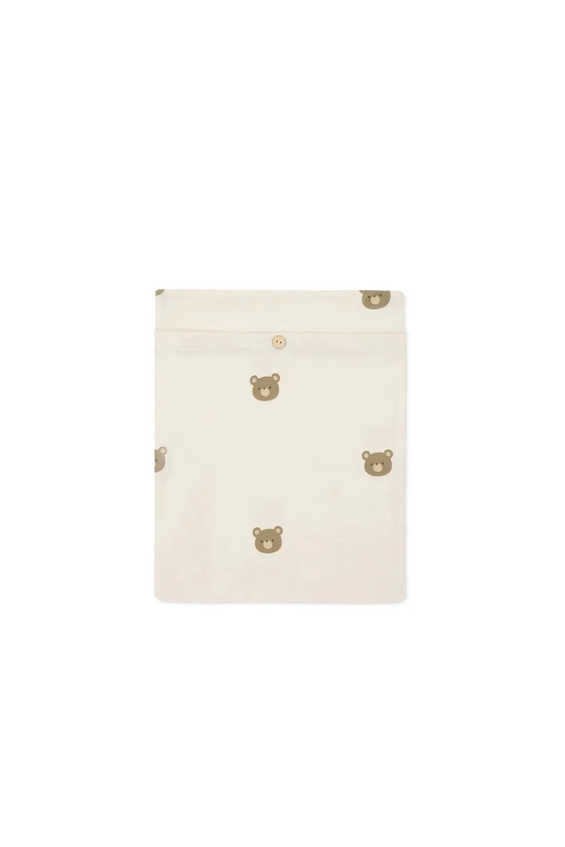 Jamie Kay Organic Cotton Cot Sheet - Bobbie Bear Tofu