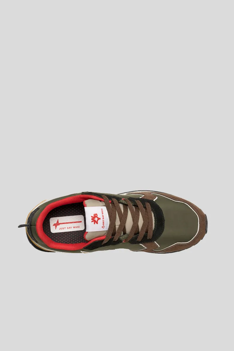 Jet M Suede Nylon Marble Sole - Dark Brown Militare Zucca